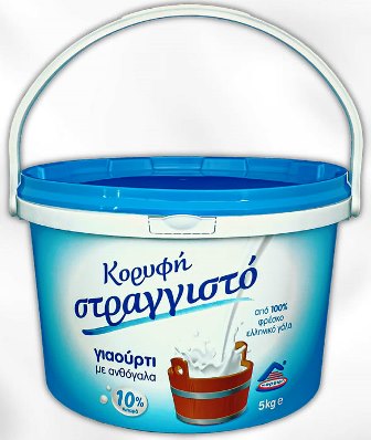 ΓΙΑΟΥΡΤΙ ΣΤΡΑΓΓΙΣΤΟ 10% ΛΙΠΑΡΑ 5kg